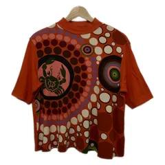 TOKUKO 1er VOL(トクコ・プルミエヴォル) 半袖Tシャツ サイズ9 M レディース - オレンジ×カーキ×マルチ ハイネック/カニのサムネイル