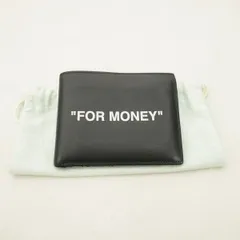 美品 正規 OFF-WHITE オフホワイト QUOTE BIFOLD WALLET 二つ折り 財布 レザー サイフ FOR MONEY OMNC008R208530381001 本物1980Q♪のサムネイル