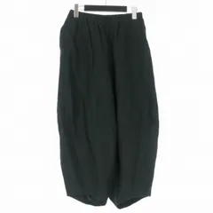 ゴム gomme リネンサルエルパンツ ショーツ M ブラック 黒 GG-P45-276 国内正規