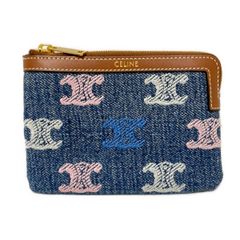 セリーヌ コインパース トリオンフ刺繍デニム - メルカリ