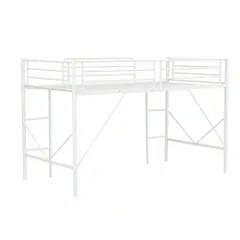 「8月21日再入荷予定」【ホワイト】ミドルタイプ ロフトベッド パイ 1年保証付きのサムネイル