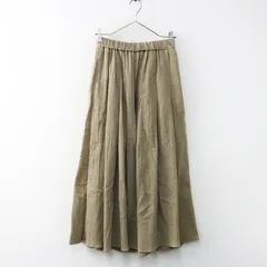 未使用 サマンサモスモス Samansa Mos2 SM2 楊柳ガウチョパンツ M＼ベージュ コットン ワイド タック イージー ゴム【2400014912746】