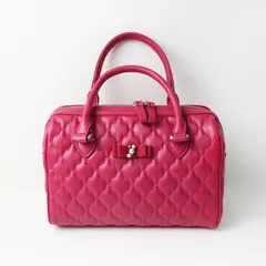 未使用 2025AW トゥービーシック TO BE CHIC キルトボストンバッグ ｜ピンク エコレザー ハンドバッグ 【2400014909852】のサムネイル