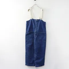 美品 ネストローブ nest Robe デニムデッキサロペット F＼ブルー インディゴ コットン オーバーオール【2400014915549】のサムネイル