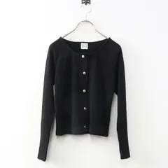 Tostalgic clothing トスタルジック ノーカラーニットカーディガン F ブラック┃黒 トップス 羽織り コンパクト【2400014906387】のサムネイル