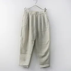 2024SS エヴァムエヴァ ヴィー evameva vie コットンウールイージーパンツ ｜ベージュ系 ボトムス ロング ウエストゴム【2400014916980】