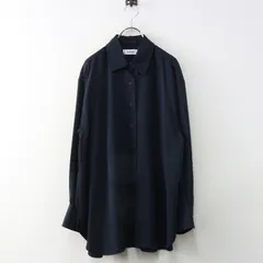 マチャット MACHATT シルキーオーバーシャツ ｜ネイビー トップス ブラウス カットソー 【2400014911190】のサムネイル
