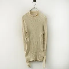 マオメイド mao made ピマコットンモックネック ミドルリブプルオーバー＼アイボリー ニット ハイネック セーター【2400014883848】のサムネイル