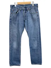 Levi’s (リーバイス) 505 REGULAR FIT STRAIGHT ストレートデニムパンツ 古着 裾シングル PC9-00505-4891 W31L32 ブルー メンズ/028