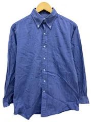 BROOKS BROTHERS (ブルックスブラザーズ) makers 長袖ボタンダウンシャツ USA製 90S 古着 ビンテージ 15 1/2-2 ブルー メンズ/028