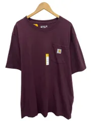 Carhartt (カーハート) Loose Fit Heavyweight S/S POCKET T-SHIRT ルーズ フィット ヘビーウェイト ポケットTシャツ K87-M 半袖 カットソー コットン グアテマラ製 L エンジ メンズ/028