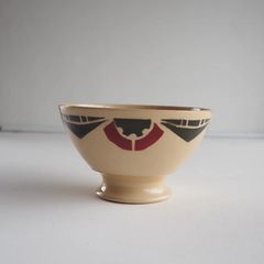 アンティーク　フランス 1900年代　市松模様　カフェオレボウル フランス製アンティーク1900年代カフェオレボウル