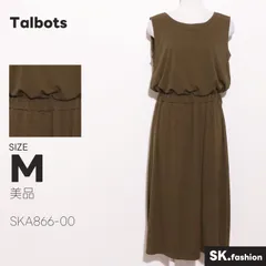 美品 Talbots ワンピース ロングワンピース　ノースリーブ　ミディ丈　ウエストゴム　シンプル
