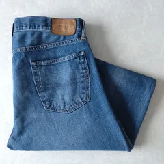 ■古着 POLO RALPH LAUREN ポロラルフローレン VARICK SLIM STRAIGHT ジーンズ デニムパンツ W34L30【L5965】