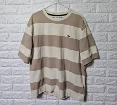 ラコステ ボーダー柄 半袖Tシャツ 出品