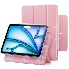 新品 ESR iPad Air 13インチ ケース M4/M3/M2（2026/2025/2024）iPad Pro 12.9 第6/5/4世代（2022/2021/2020）対応 マグネット吸着 三つ折りスタンド スリム設計 Pencil Pro/USB-C