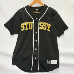 STUSSY メッシュベースボールシャツLサイズ 黒 2026年最新】stussy ベースボールシャツの人気アイテム - メルカリ
