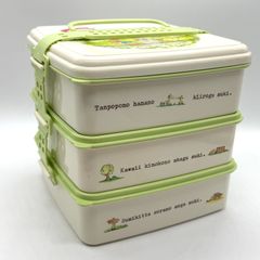新品未使用 フェイラー ハイジ 3段ランチボックス ピクニック お花見