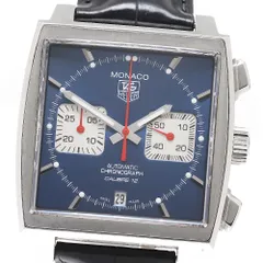 タグホイヤー TAG HEUER CAW2111-0 モナコ クロノグラフ デイト 自動巻き メンズ _952345のサムネイル