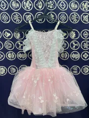 キッズドレス 110サイズ　ピンクフリルワンピース