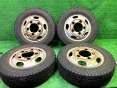 M135）ランクル プラド パジェロ等 レンコンホイール タイヤ4本