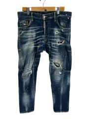 DSQUARED2 ディースクエアード スキニー デニムパンツ ジーンズ ダメージ加工 S74LB1113 サイズ44