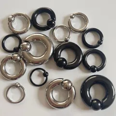 299：2ｍｍ、3ｍｍ、4ｍｍ ボディピアス CBR キャプティブビーズリング シンプル メンズ レディース ユニセックス 12Ｇ 8Ｇ 6Ｇ  おしゃれ かっこいい 重ね付け