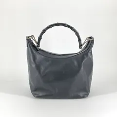 GUCCI（グッチ） バンブーハンドル  ショルダーバッグ ブラック