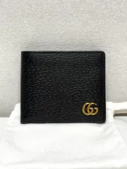 (正規品/A+)グッチ GG マーモント 二つ折り財布