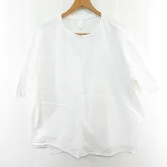 プリット prit オーバーサイズ レイヤード Tシャツ カットソー 半袖 綿 ホワイト kz14665のサムネイル