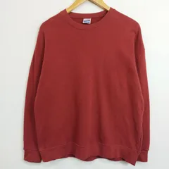 90s SCREEN STARS スクリーンスターズ HEAVY スウェット トレーナー コットン 古着 VINTAGE レッド系 M D366のサムネイル