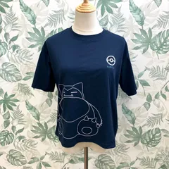 ZZ102 しまむら ポケモン カビゴン Tシャツ ネイビー M