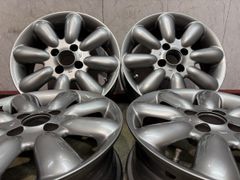 4本 HE33 現行ラパン 純正ホイール 花びらモチーフ シルバー - メルカリ