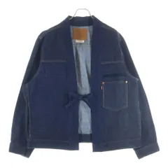 Levi's (リーバイス) 24AW TYPE I CUSTOMIZED UTILITY JACKET S/D 1st型 半纏 BIGE シンチ PC9-A3174-0002 ノーカラージャケット ネイビーのサムネイル