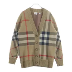 BURBERRY (バーバリー) ノヴァチェック カーディガン S ベージュ 8039153のサムネイル