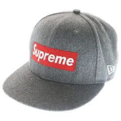 SUPREME (シュプリーム) 12SS ×NEW ERA National Champions Box Logo Cap ニューエラ ナショナル チャンピオンズ ボックスロゴ ベースボールキャップ 帽子 グレー
