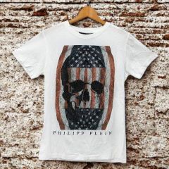 フィリッププレイン カモフラスカル PPモチーフ Tシャツ 黒 2XL - メルカリ