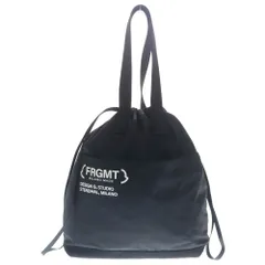 MONCLER (モンクレール) 22AW ×FRAGMENT TOTE BAG フラグメントデザイン ロゴプリント ドローストリング トートバッグ ブラック H209U5D00003のサムネイル