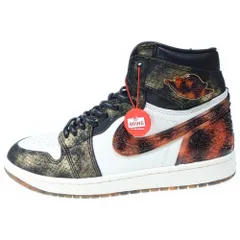 NIKE (ナイキ) AIR JORDAN 1 RETRO HIGH OG エア ジョーダン 1 レトロ 玄武 ハイカットスニーカー ホワイト/ブラック/ブラウン US10/28cm IB3165-091