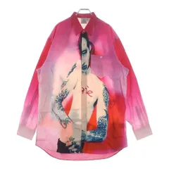 VETEMENTS (ヴェトモン) 18AW マリリンマンソン フォトプリント 長袖シャツ ピンク UAH19SH301のサムネイル