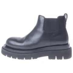 BOTTEGA VENETA (ボッテガヴェネタ) ラグ チェルシーアンクルブーツ ブラック レザー #38