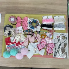 【まとめ売り】キッズヘアゴム&ヘアクリップセット