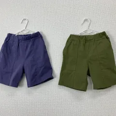 devirock ハーフパンツ 100cm 2枚セット ネイビー カーキ キッズ 男の子 女の子 夏服　20260414-0001