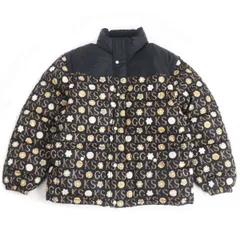 美品□21SS GUCCI×KEN SCOTT グッチ ケン・スコット 644381 ロゴ総柄 2WAY ダウンジャケット/ベスト ブラック系 50 イタリア製 正規品のサムネイル