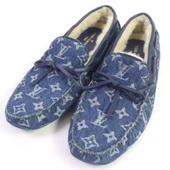 LOUIS VUITTON アリゾナラインローファー デニムレザー - メルカリ