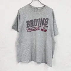 GILDAN　ギルダン　半袖プリントTシャツ　灰色　グレー　XLサイズ　　古着