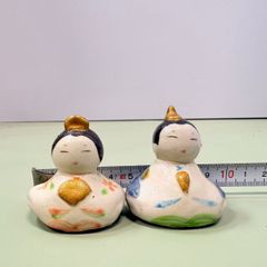 雛人形2体セット 陶器 - メルカリ