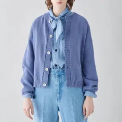 2023SS 定価¥22,000 ORCIVAL クルーネック ニットカーディガン リネンブレンド ヘンプ WOMENのサムネイル