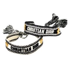 新木優子着・定価6万円・美品】Dior 高級刺繍ミサンガ ブレスレット