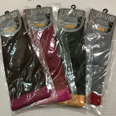 ジャヴィ綿混着圧ハイソックス[抗菌防臭加工]　4足セット　Ⅿ23-25